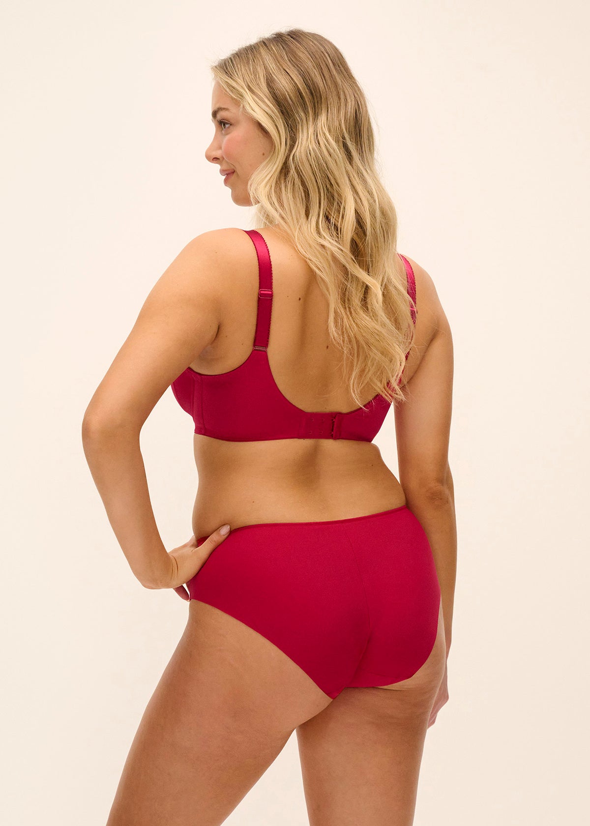 Reggiseno Illusion Liscio e Minimizer con Ferretto e Side Support Rosso