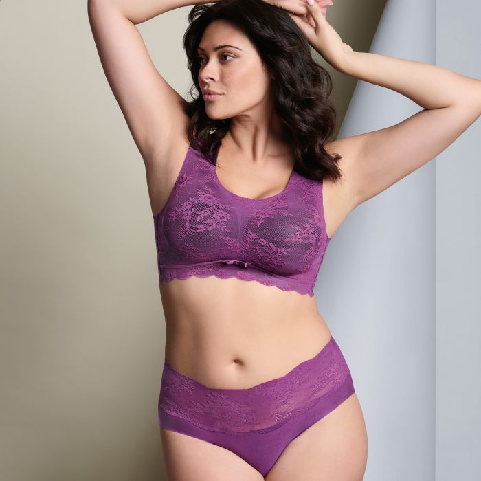 Essential Lace Slip A Vita Alta 1304 Magic Purple