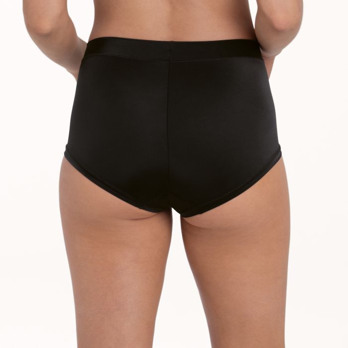 Claire Slip A Vita Alta Nero 1333 Coulotte Taglio Laser