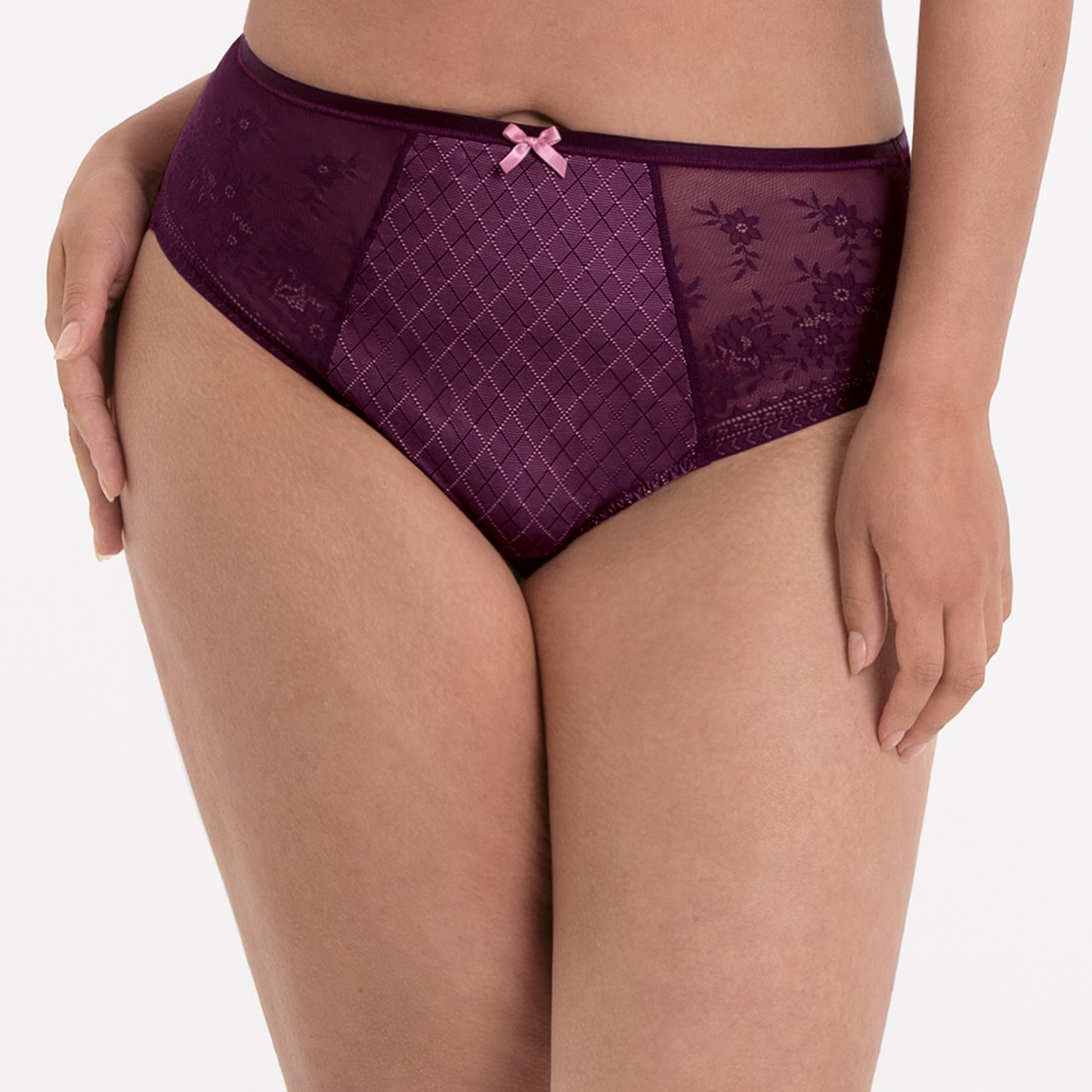 Rosemary Slip a Vita Alta Viola ULTIME TAGLIE PRONTA CONSEGNA