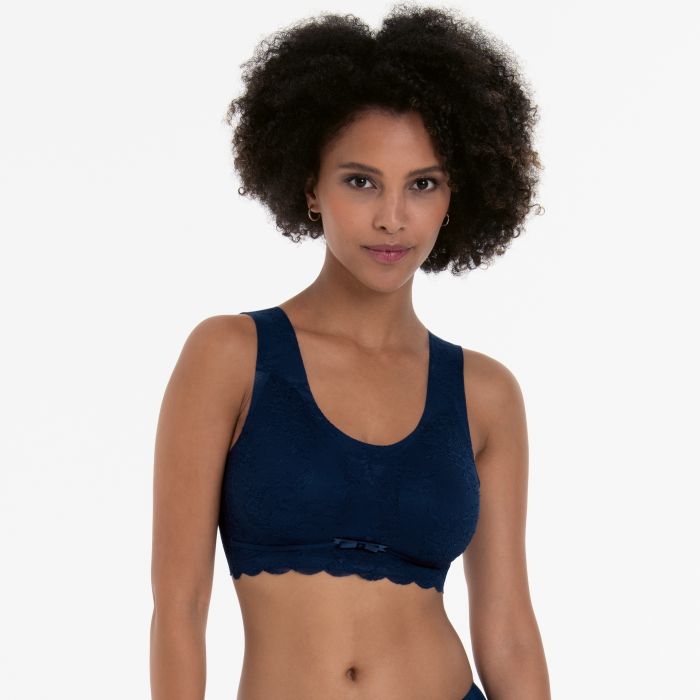 Essential Lace Bralette Blu Mare 5400