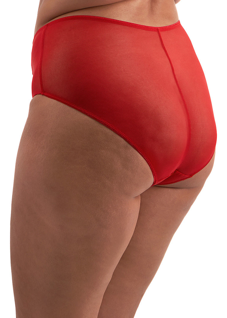 Matilda Slip a Vita Alta Leggermente Contenitivo Anche Taglie Curvy Rosso