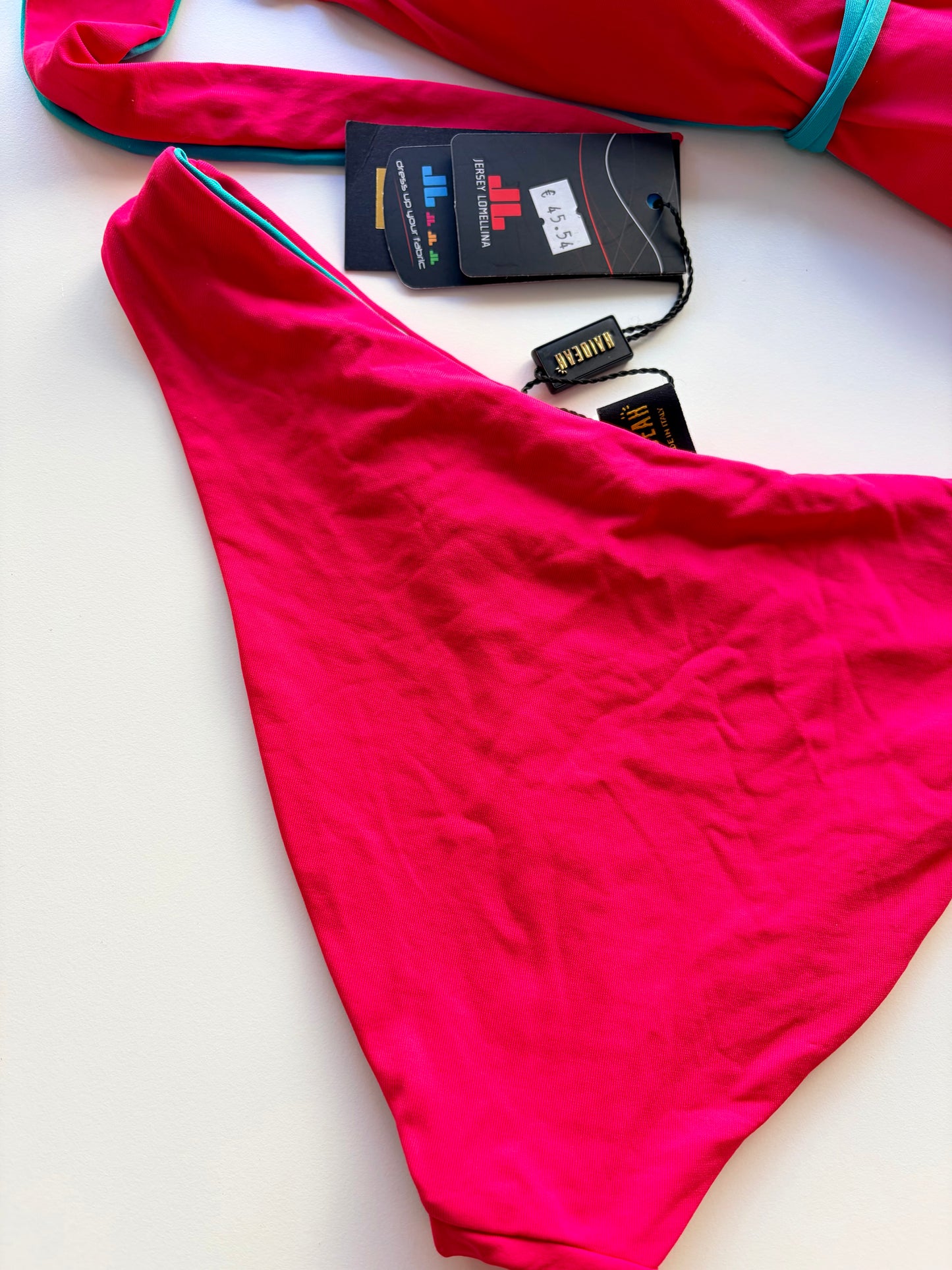 Slip Costume Double Face Ciliegia/Smeraldo ULTIME TAGLIE PRONTA CONSEGNA
