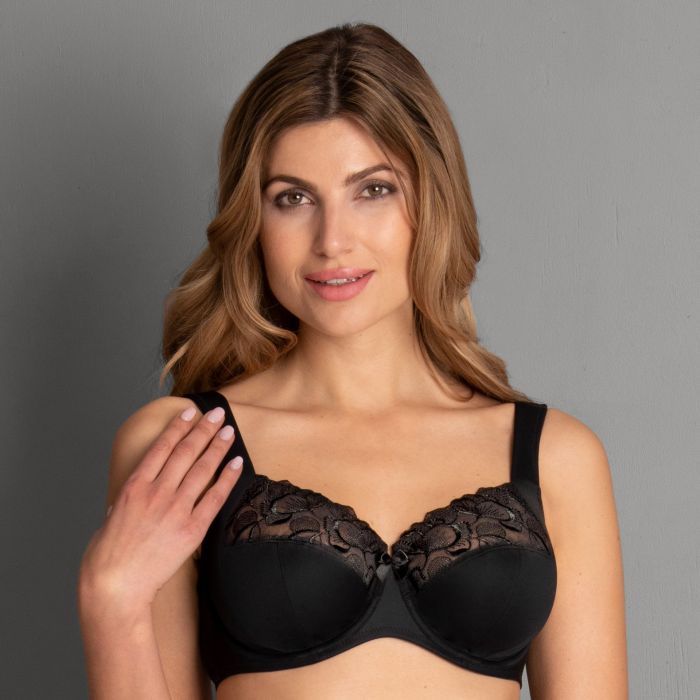 Reggiseno Lucia Anita con Ferretto e Coppa Soft Nero/Rose - Prodotto in Svendita Finale