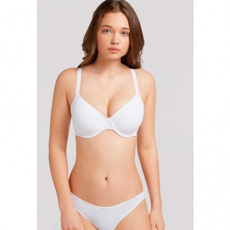 Reggiseno ELLA con ferretto e coppa preformata 0119 Bianco ULTIME TAGLIE PRONTA CONSEGNA-ARTICOLO IN SVENDITA FINALE-NON SOGGETTO A RESI O CAMBI