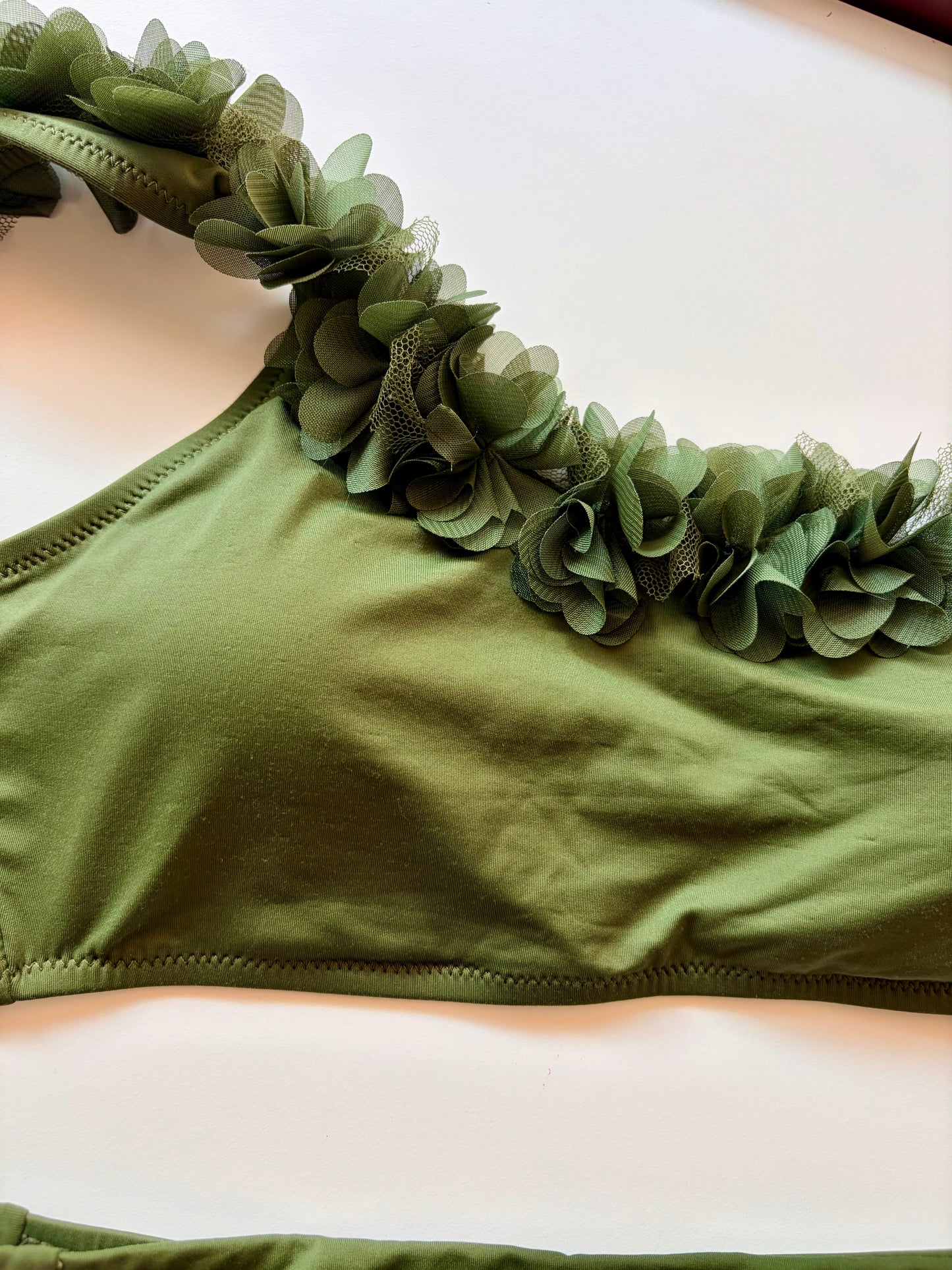 Reggiseno Costume Senza Ferretto Fascia Monospalla vacanze Italiane Verde ULTIME TAGLIE PRONTA CONSEGNA