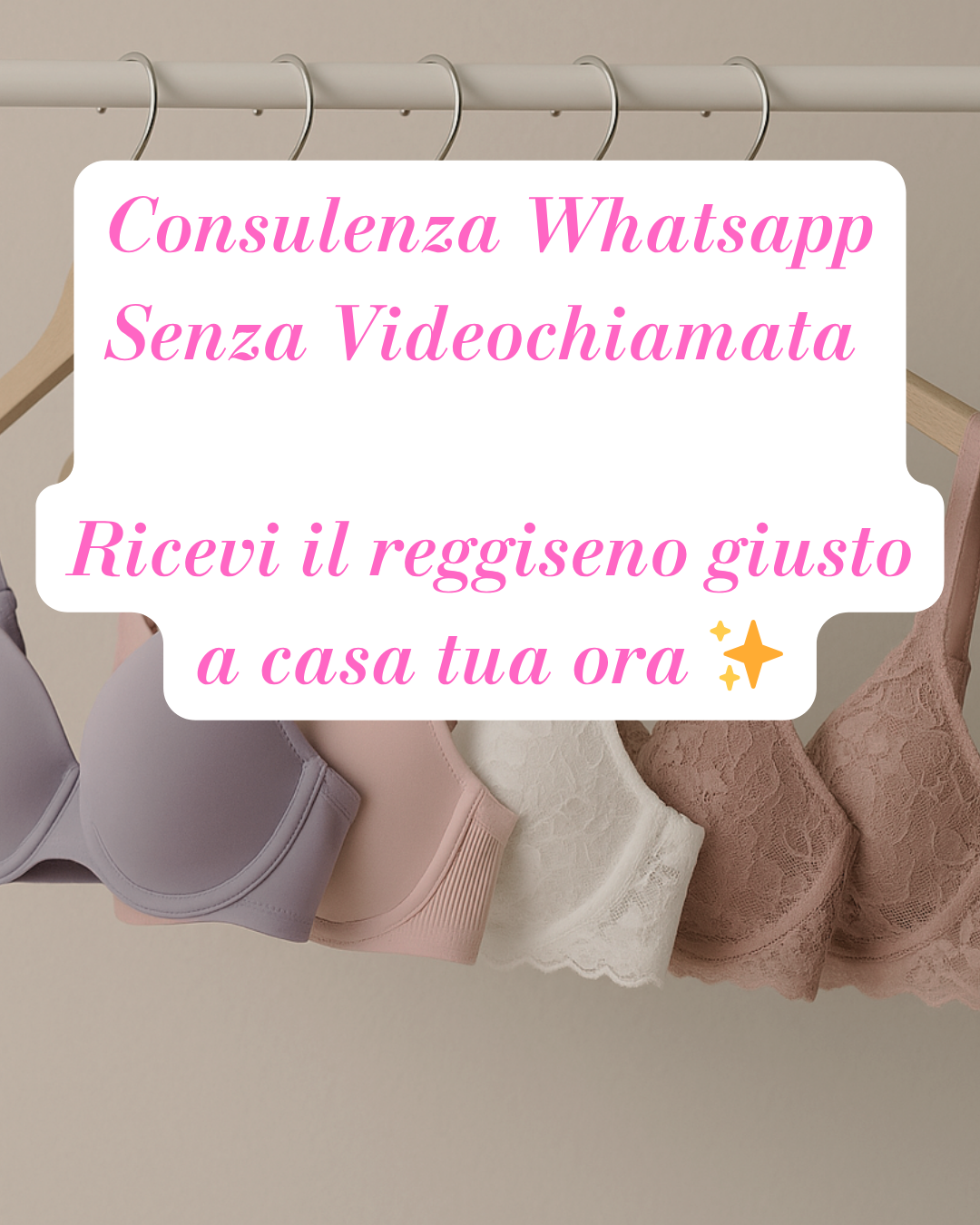 Consulenza Bra Fitting Online su Whatsapp Senza Videochiamata