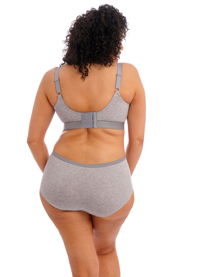 Downtime Bralette Senza Ferretto in Cotone Modal Traspirante Ideale Per Seni Abbondanti Grigio