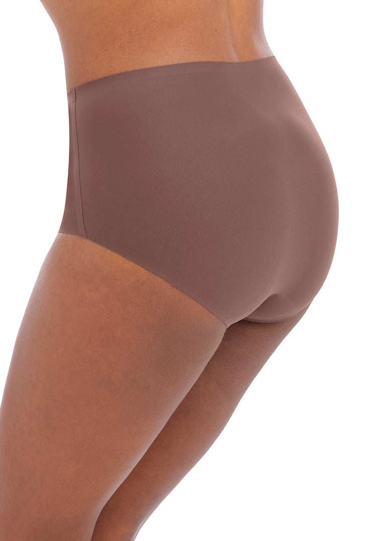 Fantasie Smoothease Slip A Vita Alta Liscio Effetto Taglio Laser Coffee Roast