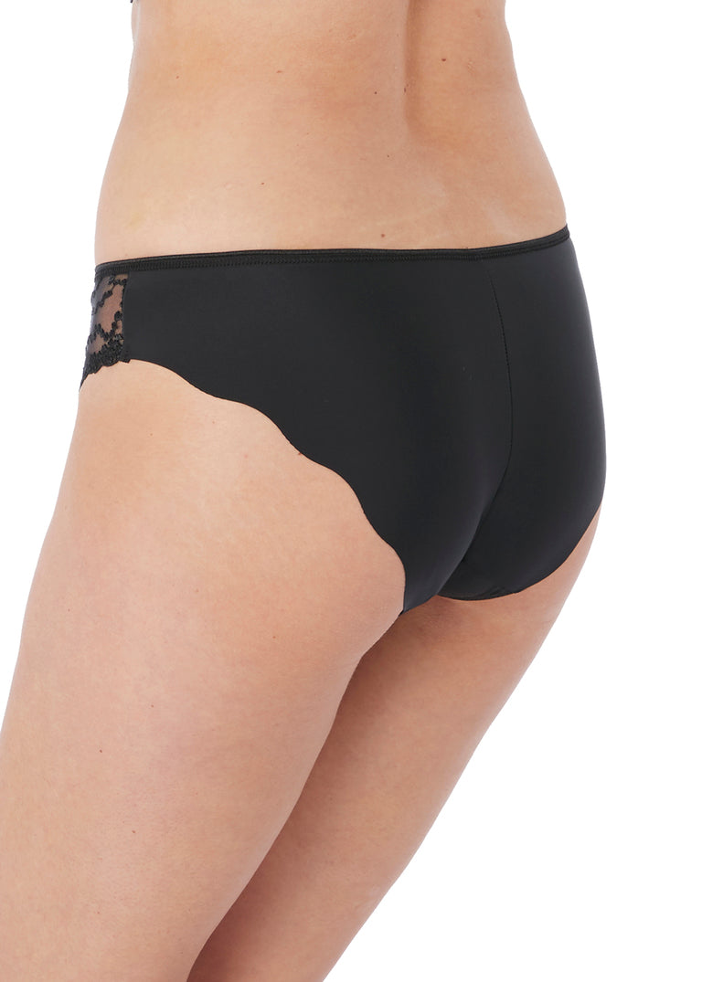 Ana Slip A Vita Bassa Con Dettagli In Pizzo Nero