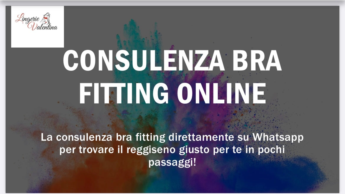 CONSULENZA BRA FITTING ONLINE SU WHATSAPP REGGISENI (senza videochiamata)