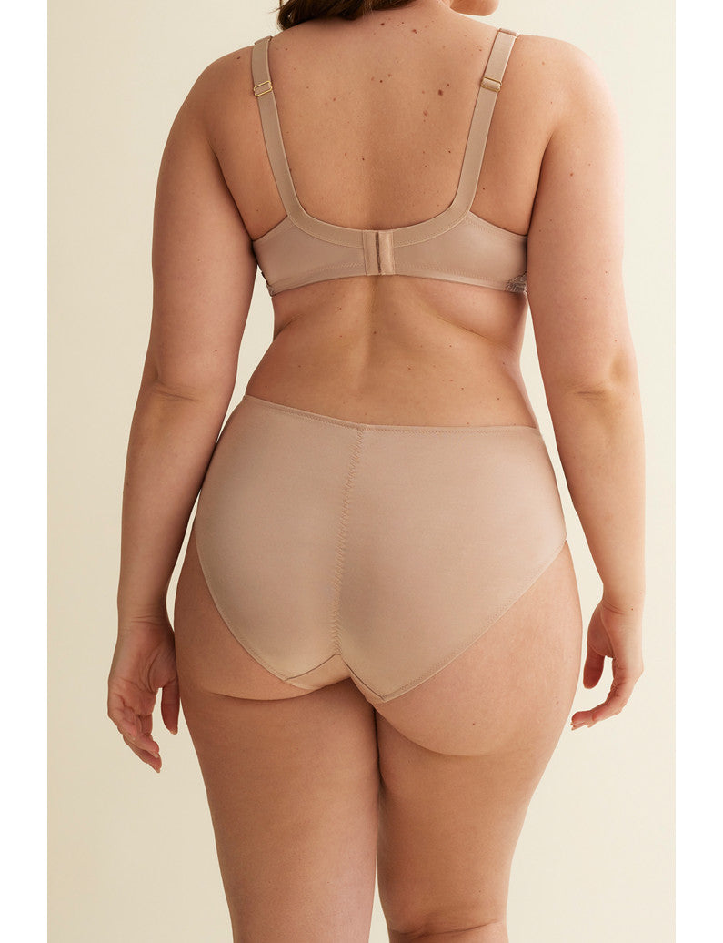 Slip A Vita Alta Leggermente Contenitivo In Pizzo Retro Taglio Laser L5742 ULTIME TAGLIE PRONTA CONSEGNA