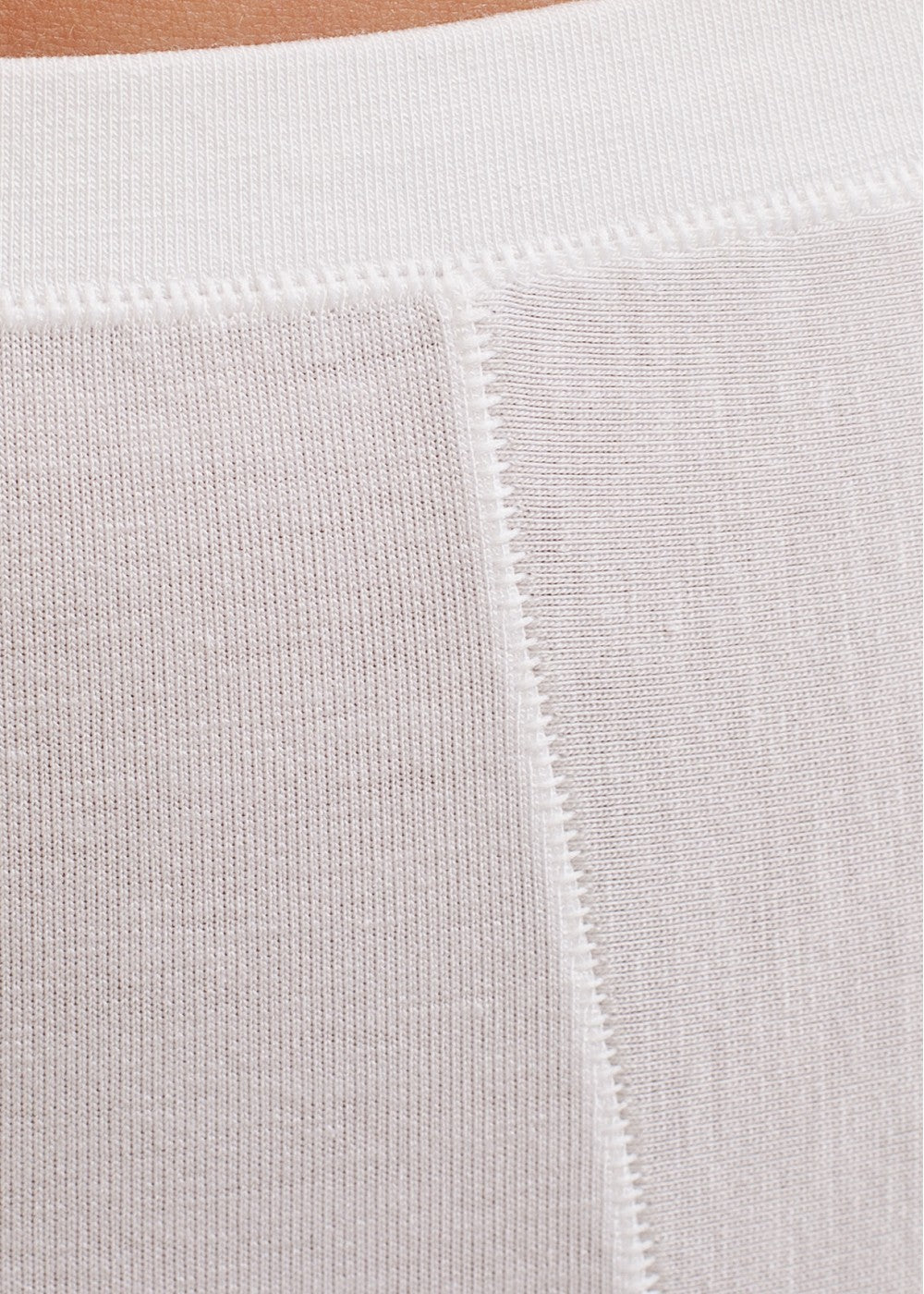 Slip midi Nature Soft Bamboo e Cotone Bianco