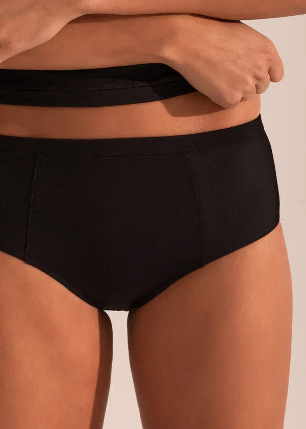 Slip Bamboo vita alta Nero 220026X PRONTA CONSEGNA