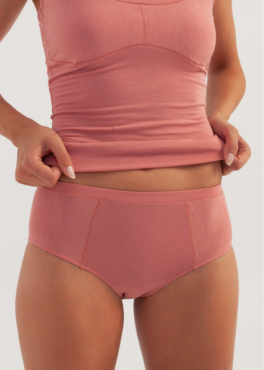 Slip midi Nature Soft Bamboo e Cotone Pesca TAGLIE COMODE