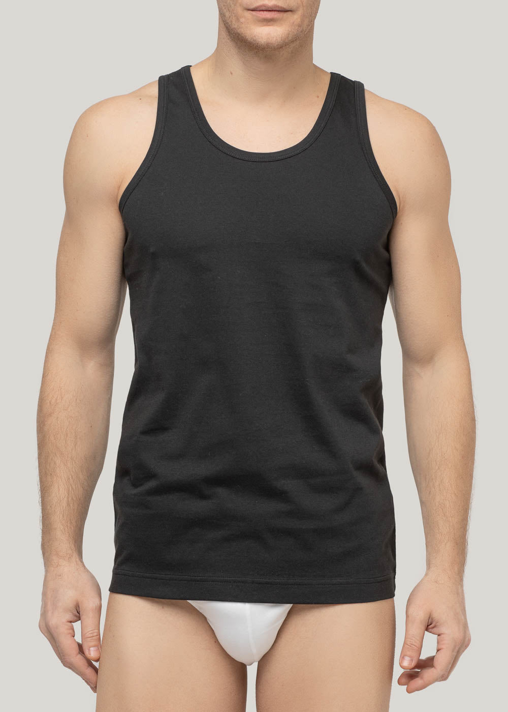 Canottiera uomo Pure Cotton Nero