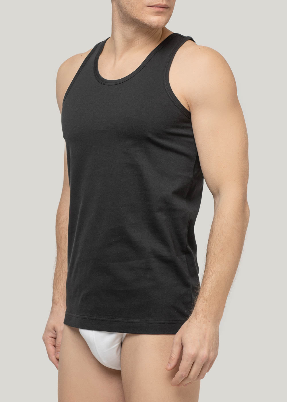 Canottiera uomo Pure Cotton Nero