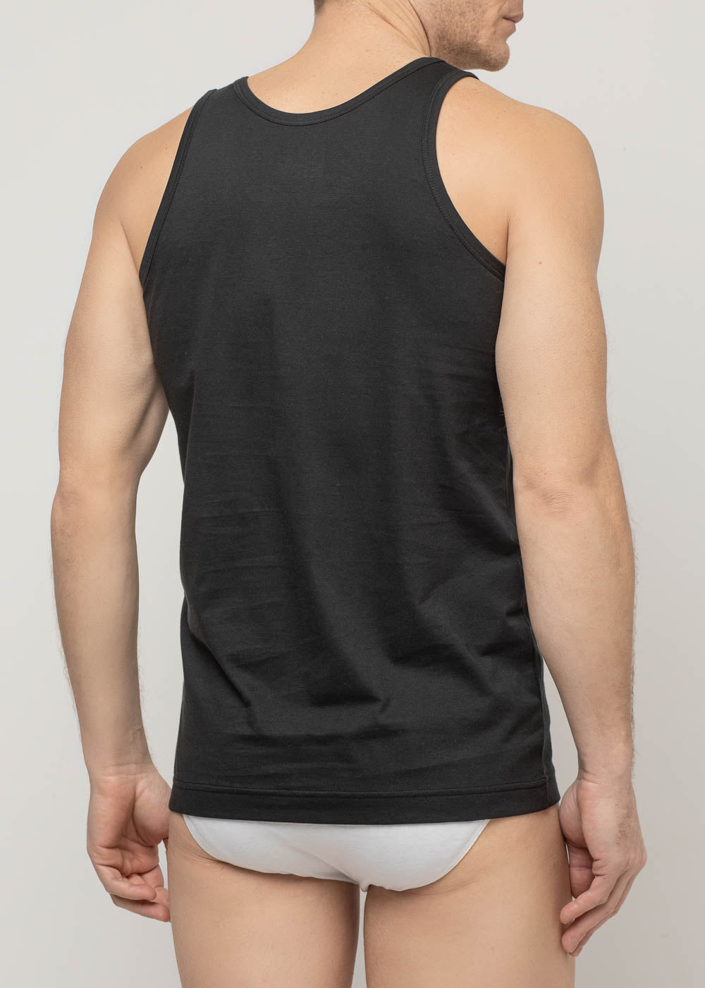 Canottiera uomo Pure Cotton Nero