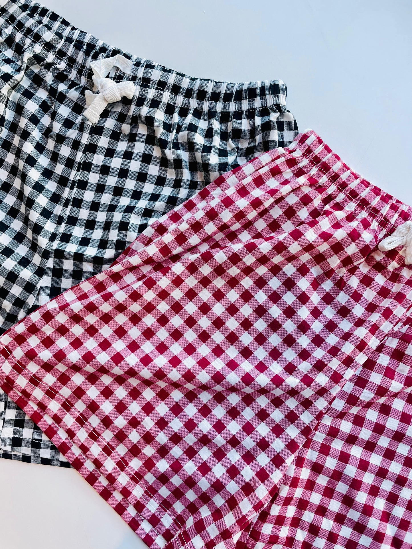 Pajamas T-shirt + checked shorts