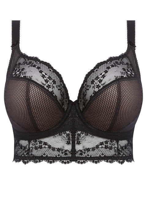 Charley Bralette Con Ferretto E Coppa Soft Tripartita Nero