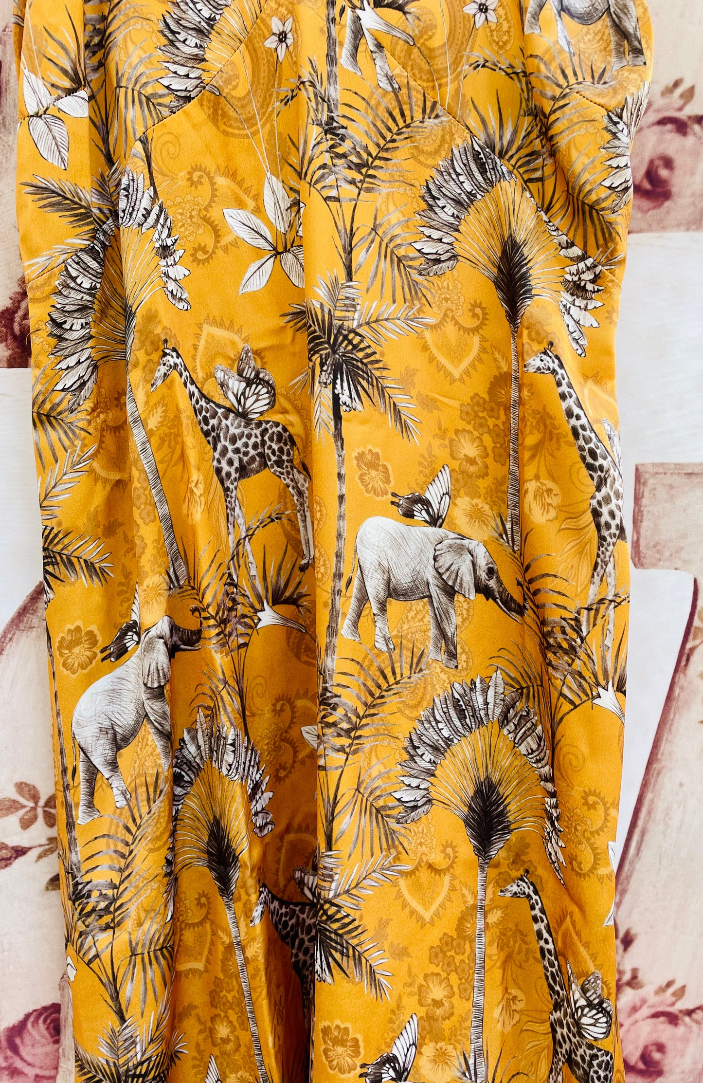 Sottoveste raso fantasia safari 1965