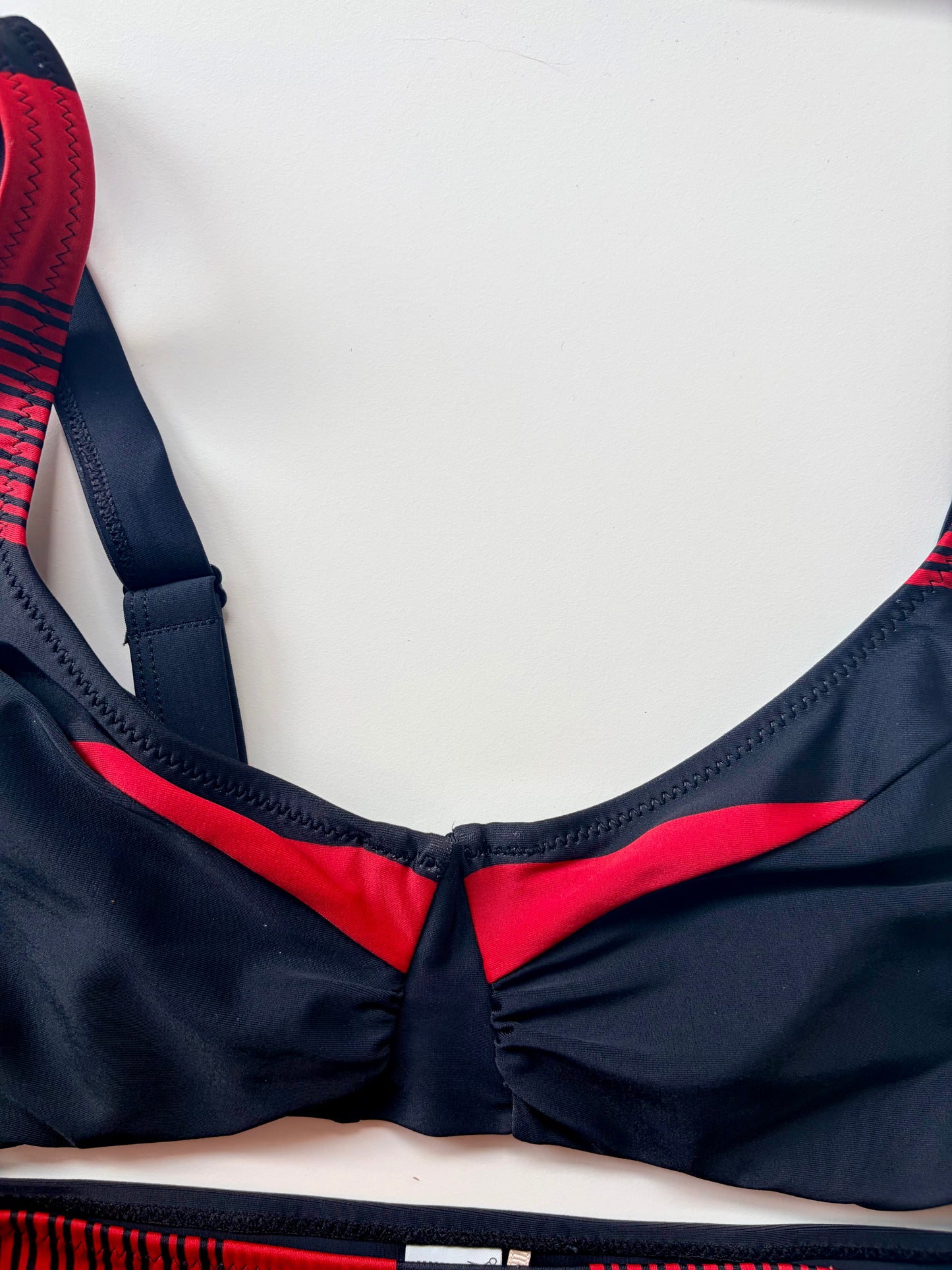 Reggiseno Costume a Bralette Nero e Rosso 81391
