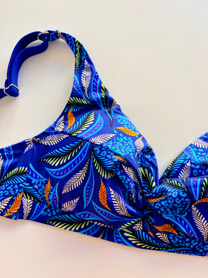 Bralette Costume Senza Ferretto Donatella Blu