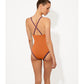Costume Intero Senza Ferretto Scollo a V Lurex S9856 ULTIME TAGLIE PRONTA CONSEGNA