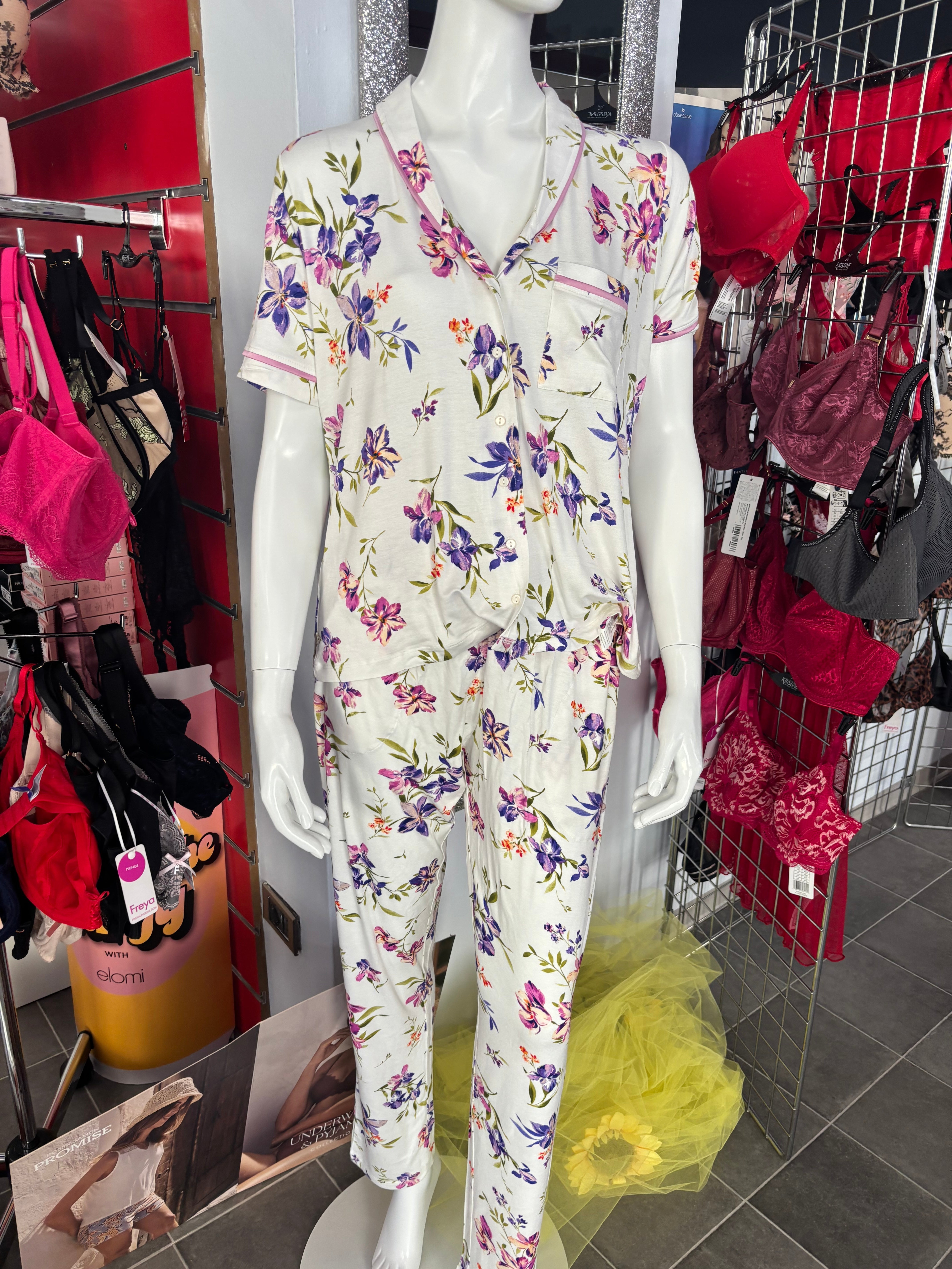 Pigiama Viscosa T-shirt e Pantalone Lungo N19202 ULTIME TAGLIE PRONTA CONSEGNA