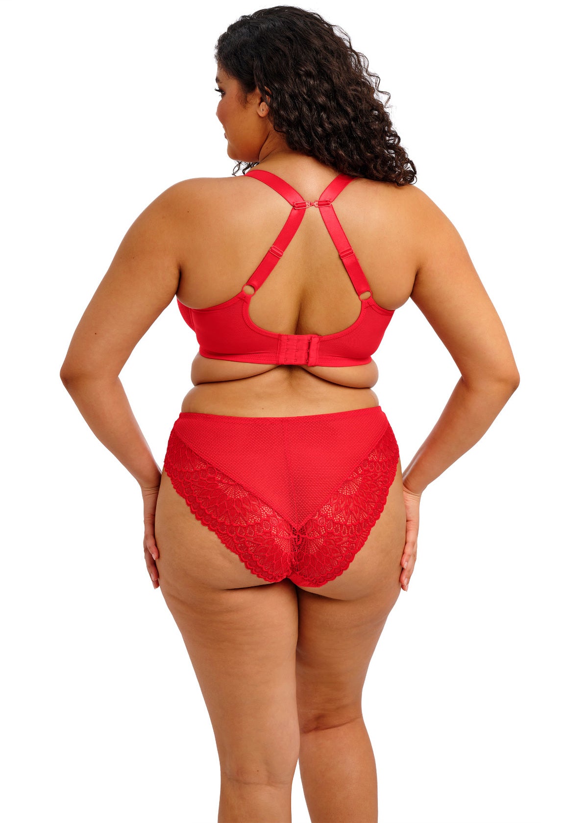 Tiernie Reggiseno Con Ferretto E Coppe Soft Effetto Plunge Rosso