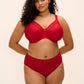 Elomi Smooth Reggiseno Minimizer Con Ferretto E Coppa Liscia Rosso