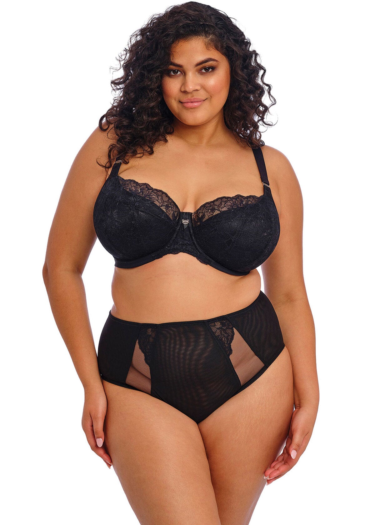 Brianna Reggiseno A Balconcino Con Ferretto E Coppa Imbottita Rivestita In Pizzo Nero