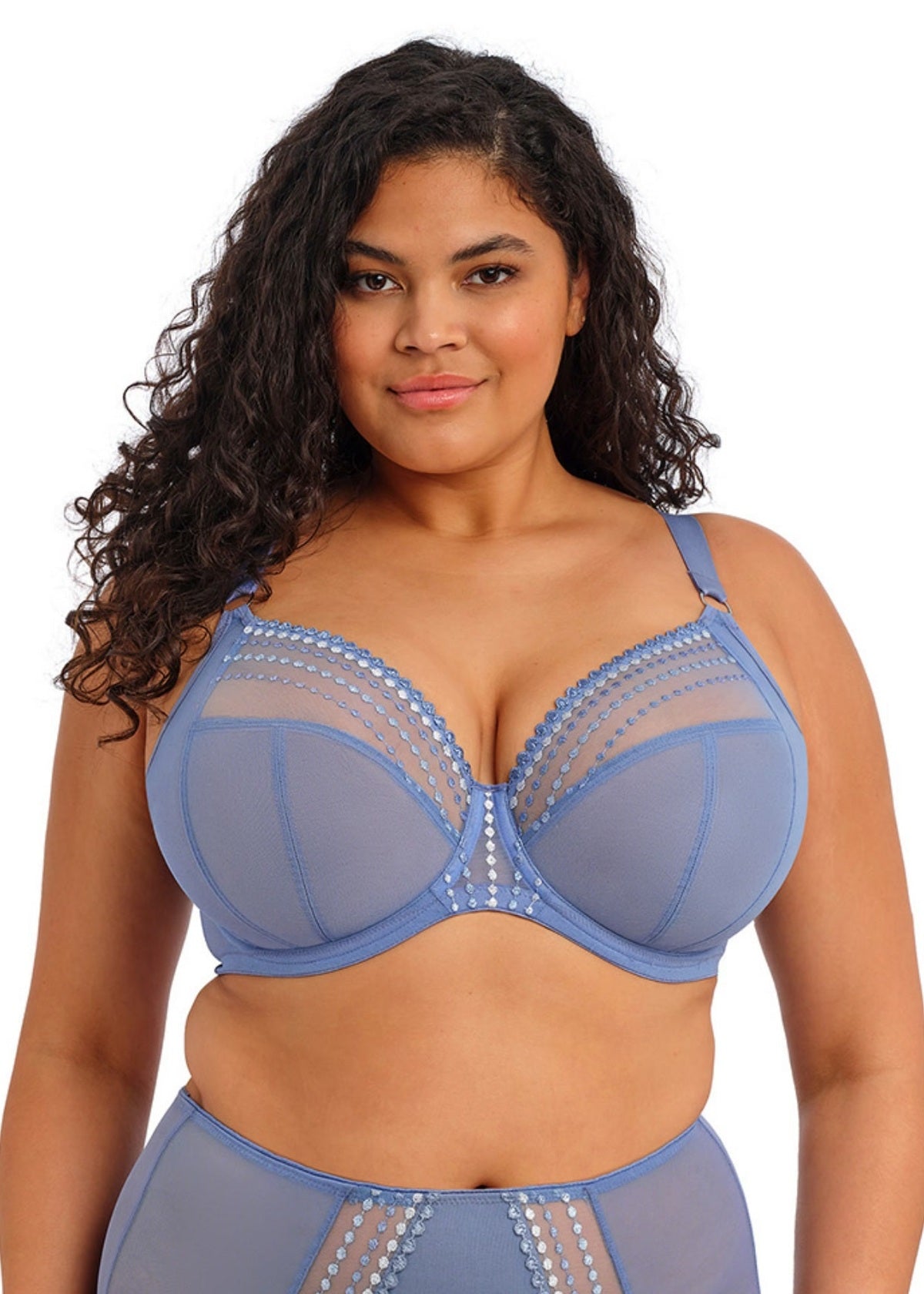 Reggiseno Matilda Plunge Bra Ideale Per Coppe Abbondanti con J-hook Lunar Blue