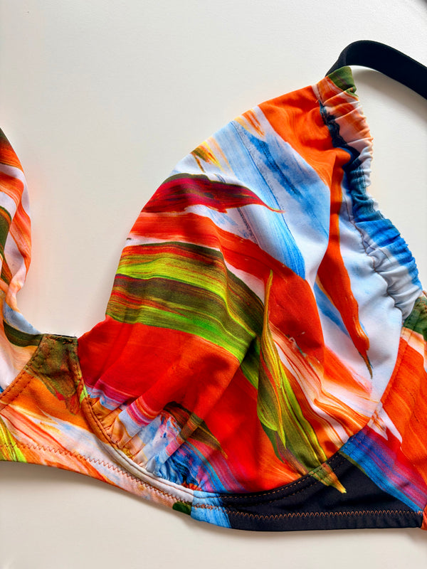 Le Foglie Reggiseno Costume Con Ferretto E Coppe Soft ULTIME TAGLIE PRONTA CONSEGNA