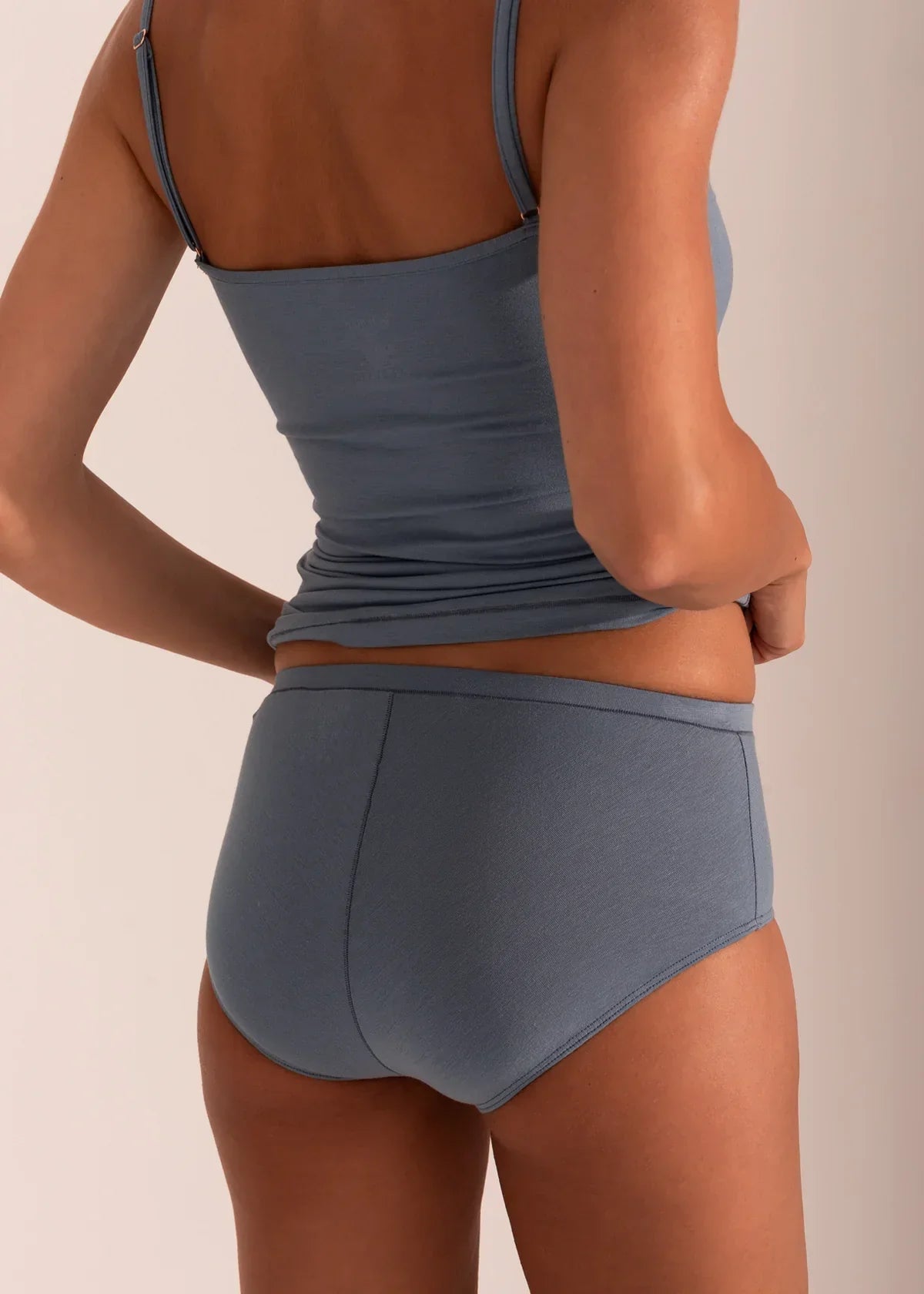 Slip vita alta bamboo Blu 220026X PRONTA CONSEGNA
