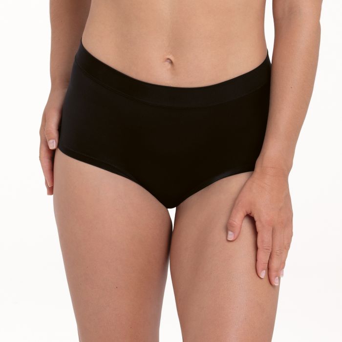 Claire Slip A Vita Alta Nero 1333 Coulotte Taglio Laser