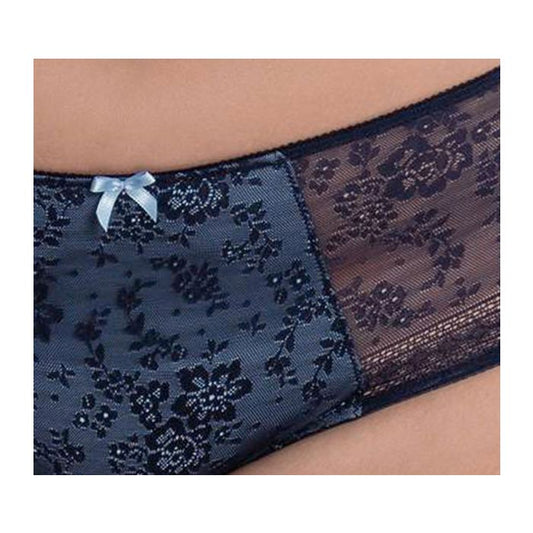 Fleur Slip A Vita Alta Blu Mare 1355