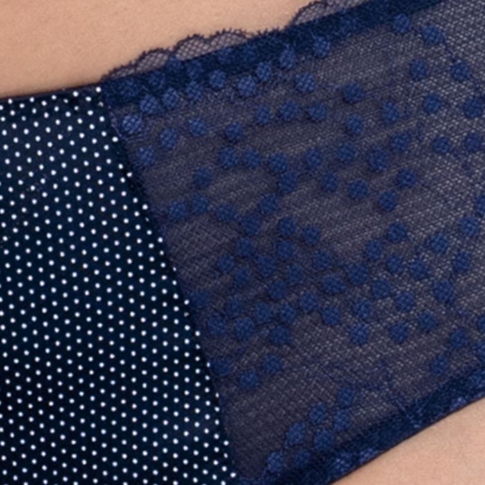 Orely Slip A Vita Midi Blu Mare 1382