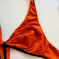 Triangolo Senza Ferretto Costume Double Face Nero/Arancione