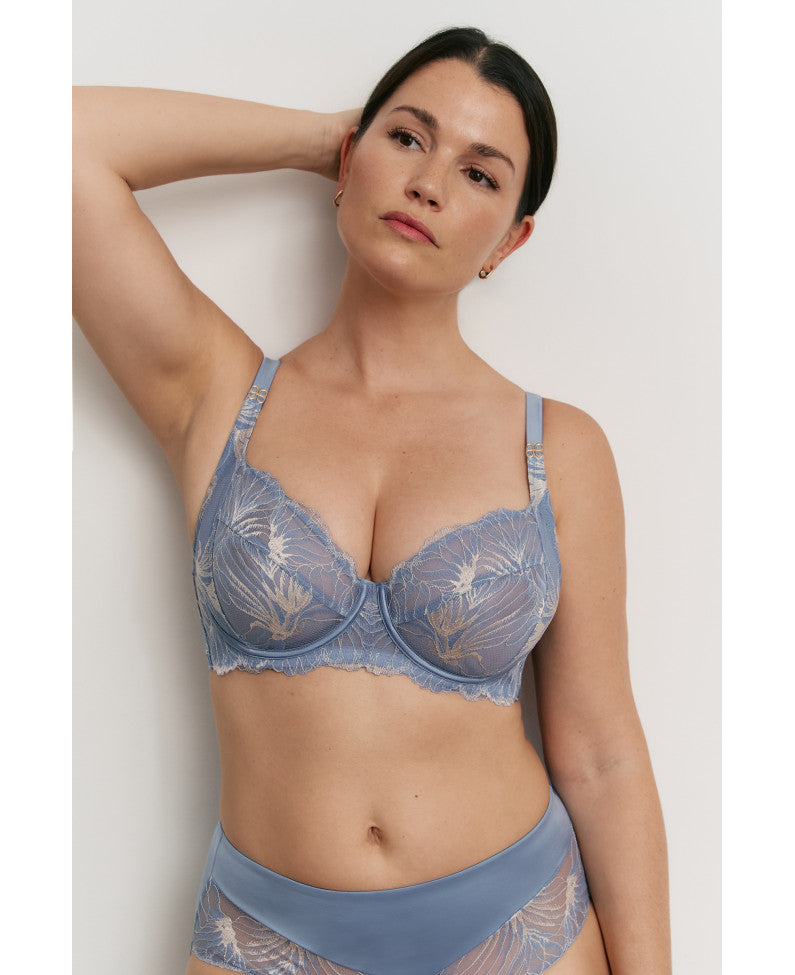 Promise Azul Reggiseno Con Ferretto E Coppe Soft L7151