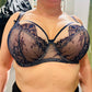 Reggiseno Valentine con coppa ricamata in pizzo soft e ferretto Blu