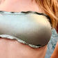 Fascia Costume Senza Ferretto Haideah Grigio Metalizzato ULTIME TAGLIE PRONTA CONSEGNA