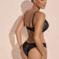 Reggiseno Preformato Effetto Push Up con Imbottitura Estraibile Black