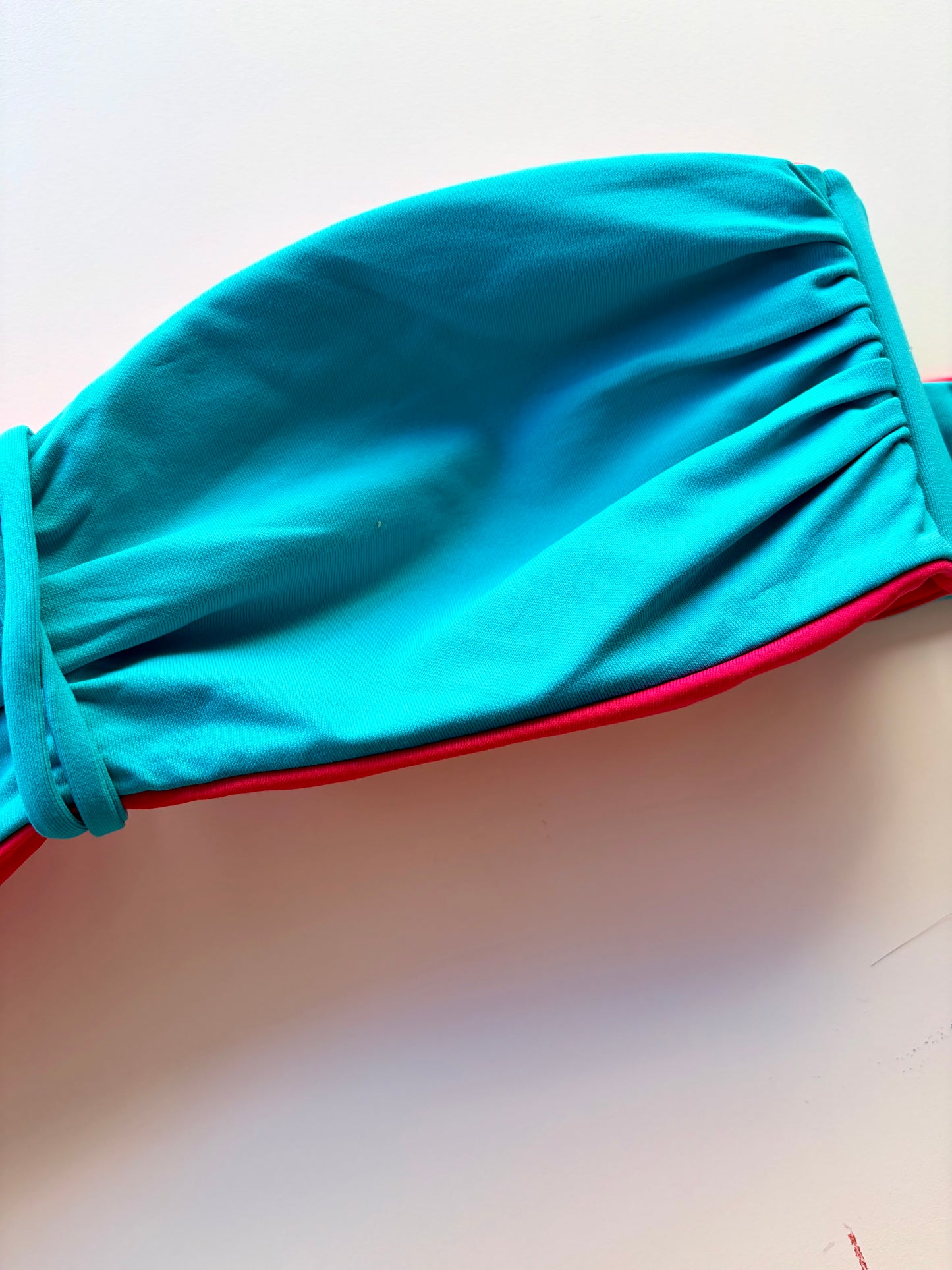 Fascia Double Face Ciliegia/Smeraldo Senza Ferretto Haideah ULTIME TAGLIE PRONTA CONSEGNA