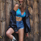 Paloma Pink Bralette Senza Ferretto Con Coppe Morbide Fantasia Oceano
