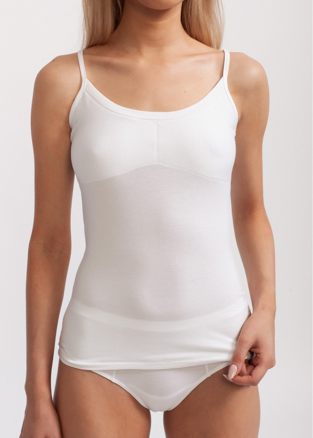 Canottiera Top Bamboo Bianco 220028x PRONTA CONSEGNA