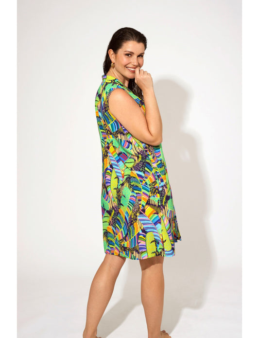 Copricostume Smanicato con Bottoni 100% Viscosa S10277