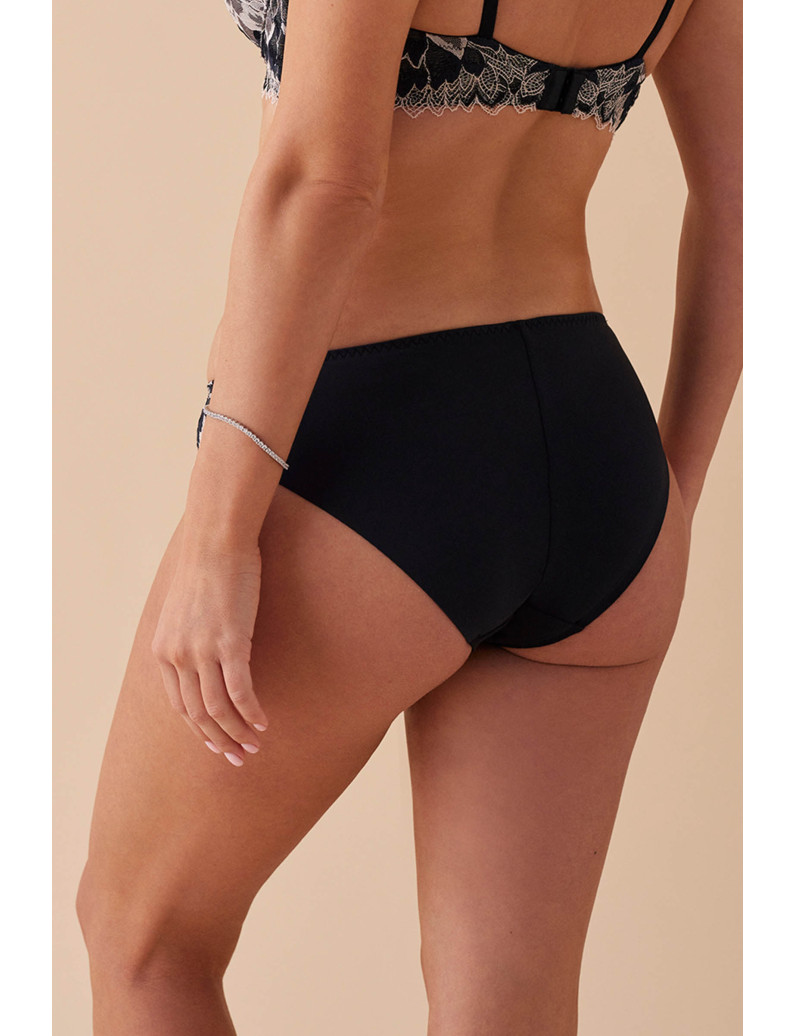Slip A Vita Bassa Con Pizzo Elasticizzato E Copertura Dei Glutei L6512 ULTIME TAGLIE PRONTA CONSEGNA