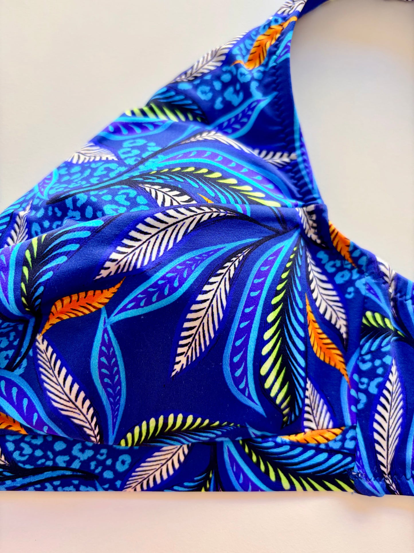 Bralette Costume Senza Ferretto Donatella Blu