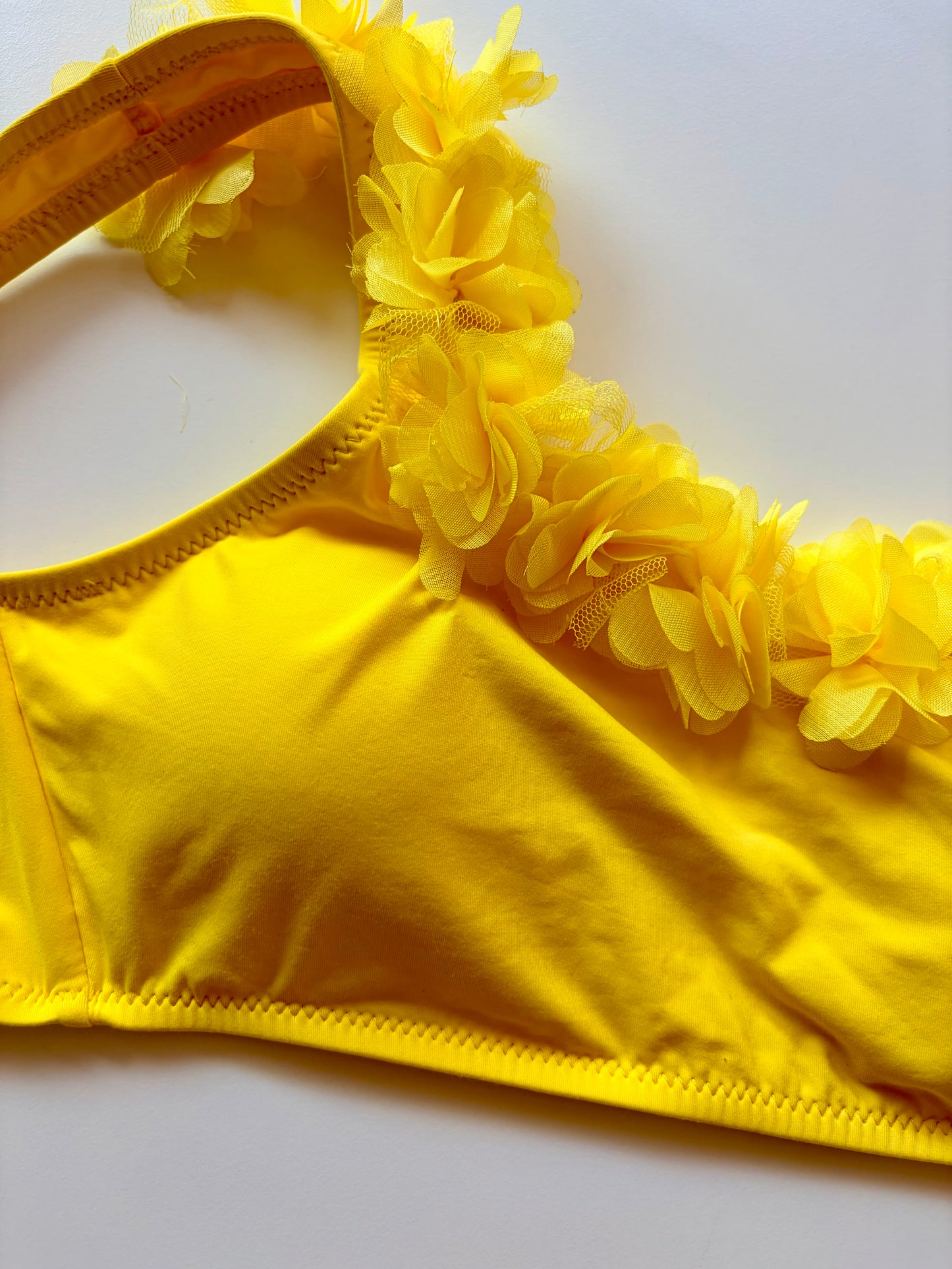 Reggiseno Costume Senza Ferretto Fascia Monospalla Vacanze Italiane Giallo ULTIME TAGLIE PRONTA CONSEGNA